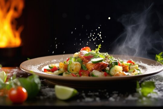 healthy dinner Cinematic Editorial Food Photography