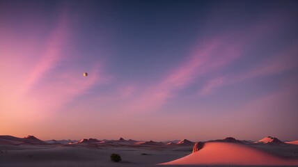 Wall Mural - An Image Of A Visually Stunning Sunset In The Desert