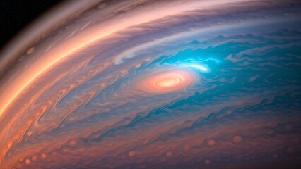 Wall Mural - A Digital Image Illustrating A Swirling Disk In The Outer Space