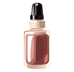 Wall Mural - Shiny nail polish bottle isolated