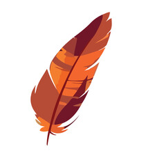 Sticker - Feather symbolizes fragility and beauty in nature