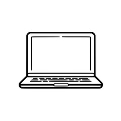 Laptop vector illustration isolated on transparent background