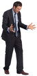 © vectorfusionart - Digital png photo of screaming caucasian businessman on transparent background
