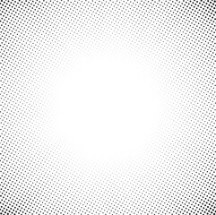 Fototapete - Halftone vector background. Monochrome halftone pattern. Abstract geometric dots background. Pop Art comic gradient black white texture. Design for presentation banner, poster, flyer, business card.