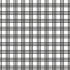 Poster - abstract seamless geometric black 3 line fence repeat pattern art.