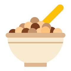 Poster - Cereal Bowl Flat Icon