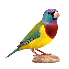 Wall Mural - gouldian finch isolated