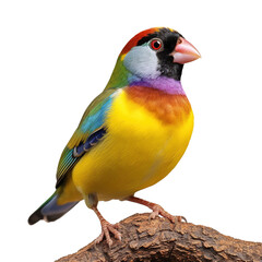 Wall Mural - gouldian finch isolated