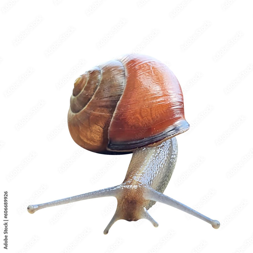snail isolated transparent png file