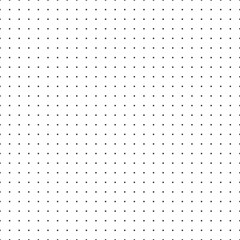 Wall Mural - dotted notebook paper black color. seamless grid lined sheet of paper on white background. vector st