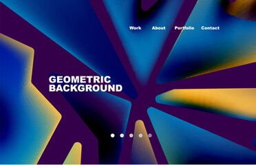 Wall Mural - Broken pieces abstract background. Trendy background for your landing page design, concept of web page design for website and mobile website