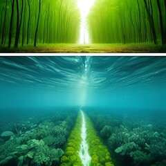 Wall Mural - images that understand the great value of the environment