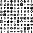 Collection Of 100 Snack Icons Set Isolated Solid Silhouette Icons Including Chips, Snack, Junk, Fast, Bar, Diet, Food Infographic Elements Vector Illustration Logo