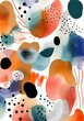 © VICHIZH - print modern poster minimal art scandinavian abstract contemporary texture background collage. Generative AI.