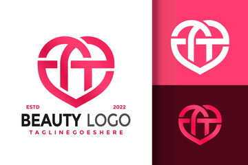 Wall Mural - Creative beauty star logo design vector with editable text