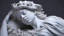 Illustrate The Breathtaking Sculpture Carved From Pristine White Marble