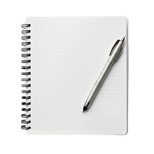 Notebook With Lines And Pen Transparent Background