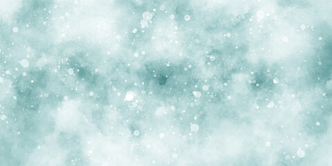 Wall Mural - beautiful shiny light glowing abstract glitter background with bokeh, abstract cloudy blue backgroun