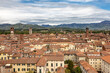 Cityscape of the medieval town of Lucca