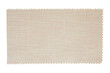 Beige fabric swatch samples texture isolated with clipping path