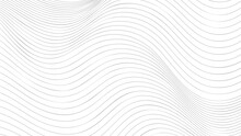 Minimalistic Abstract Optical Illusion Background. Wavy Thin Lines Pattern.