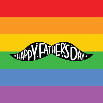 Happy Father’s Day lettering stock illustration vector