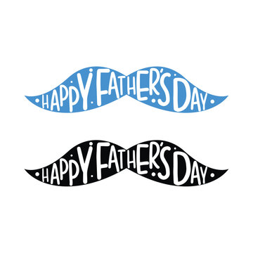 Happy Father’s Day lettering stock illustration vector