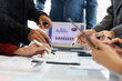 © Witoon - teamwork Business people are having a meeting to analyze data for business strategy planning. business idea