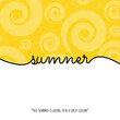 Lettering composition of Summer Vacation stock illustration