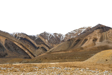 Wall Mural - mountain isolated transparency background.