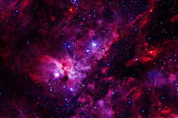 Wall Mural - bright space nebula. elements of this image furnishing nasa.