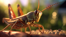 Grasshopper On The Ground " Generativa IA "