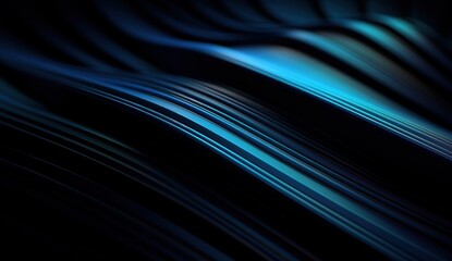 Poster - Vector abstract, scientific, futuristic, energy concept. Digital rendering of light beams, stripes lines with blue light, speed and motion blur on a dark blue background