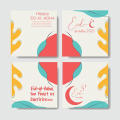 Canvas Print - Set Social media post template of Eid al adha event. 121