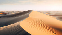 Photo Of Dunes In The Desert, No Foot Prints, Untouched Desert Landscape
