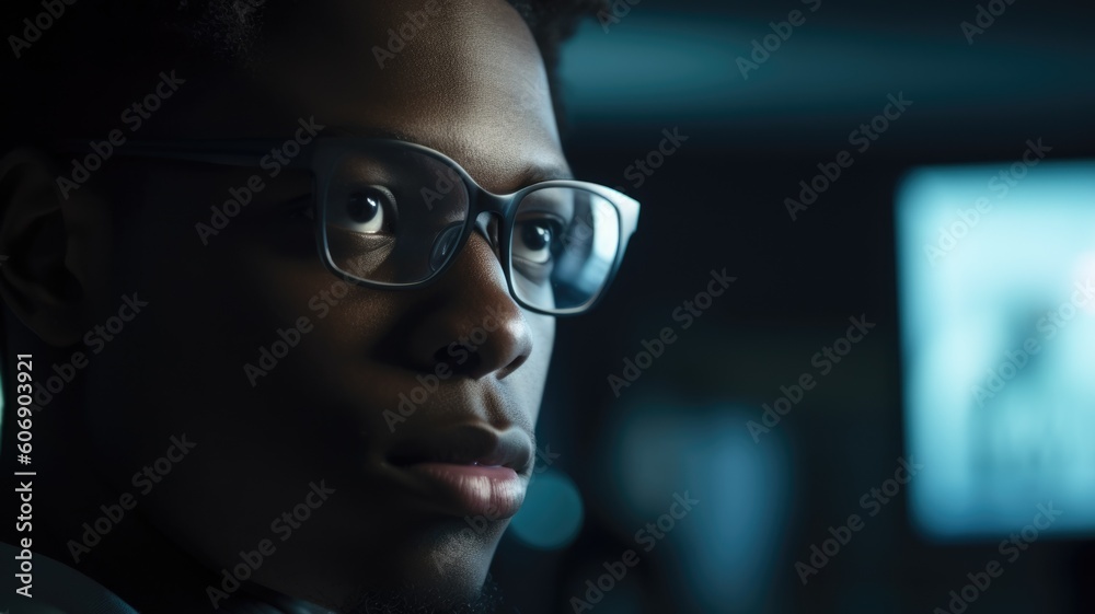 Software Engineer Male African-American Young Adult Debugging and ...