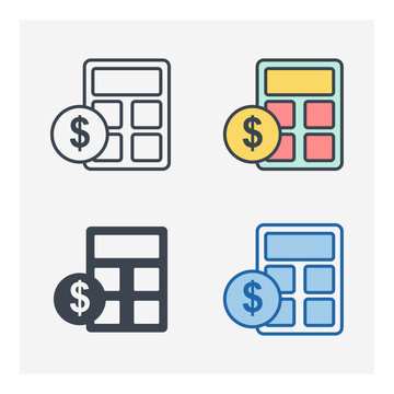 budget icon symbol template for graphic and web design collection logo vector illustration