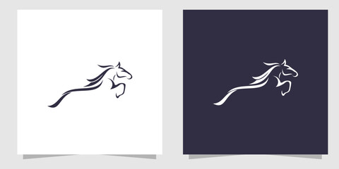 Wall Mural - horse logo design template