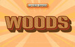 © afpriom - Woods texture 3d editable text effect style