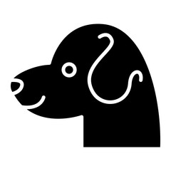 Poster - Dog icon. Solid icon