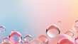 canvas print picture - An image of bubble illustration for background presentation template. Ai generative 