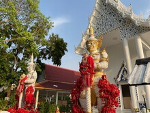Thao Wessuwan, Thai Temple At Hat Pathum Temple, Si Chiang Mai District, Nong Khai Province, Thailand : 26 May 2023