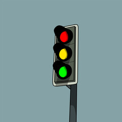 traffic light vector