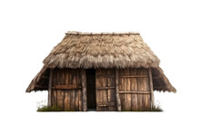  Small Dwelling Hut ,hay,  Isolated On Transparent Background, Png, Generative Ai.