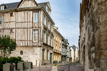 Cityscape of Rouen. Rouen in northern France on River Seine - capital of Upper Normandy region and historic capital city of Normandy.