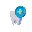 health tooth protection care dental 3d icon