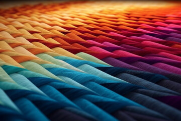 Aufkleber - A geometric-inspired rug with a bold and eye-catching pattern, instantly transforming a room with its modern and stylish design. Generative AI technology.