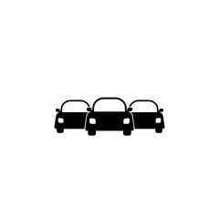 Sticker - Car Fleet icon isolated on white background