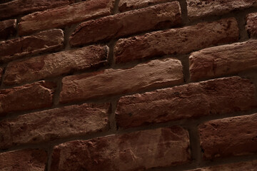 Wall Mural - Detail shot of brick wall made from old bricks as a interior design