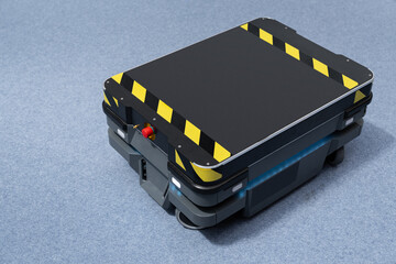 Poster - Mobile robot for transporting a box in a warehouse. 